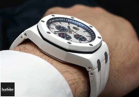 audemars piguet royal oak offshore chrono white|royal oak offshore collection sale.